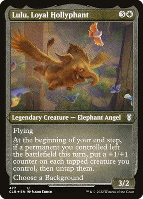 Lulu, Loyal Hollyphant CLB 477 Foil NM Magic: The Gathering