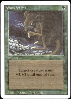 Giant Growth Revised Edition C Magic: The Gathering Lightly Played