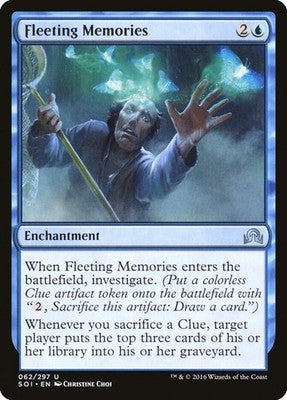 Fleeting Memories SOI 62 NM Magic: The Gathering