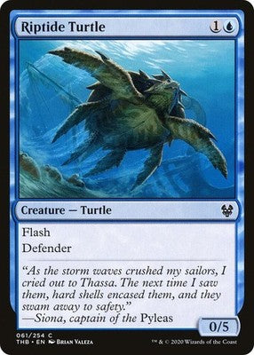 Riptide Turtle THB 61 NM Magic: The Gathering