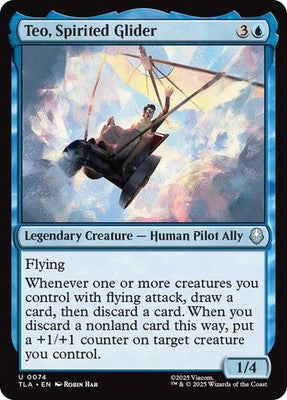 Teo, Spirited Glider TLA 74 NM Magic: The Gathering