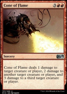 Cone of Flame Magic 2015 (M15) 137 U Magic: The Gathering Near Mint