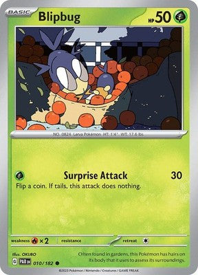 Blipbug 010/182 SV04: Paradox Rift Pokémon TCG