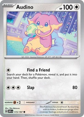 Audino 173/197 SV03: Obsidian Flames Pokémon TCG