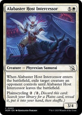 Alabaster Host Intercessor MOM 3 NM Magic: The Gathering