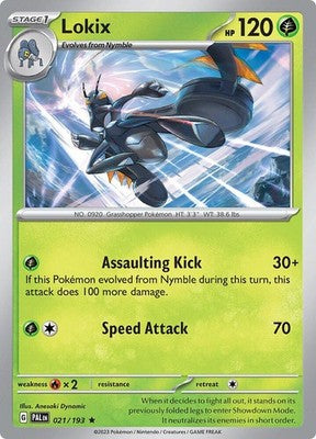 Lokix 021/193 SV02: Paldea Evolved Reverse Holofoil Pokémon TCG
