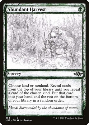 Abundant Harvest MH2 354 NM Magic: The Gathering