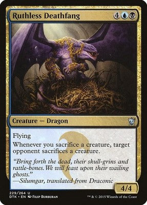 Ruthless Deathfang DTK 229 NM Magic: The Gathering