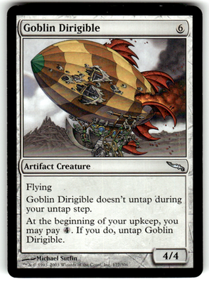 Goblin Dirigible Mirrodin 177 U Magic: The Gathering Lightly Played