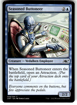 Seasoned Buttoneer Unfinity 58 C Magic: The Gathering Near Mint