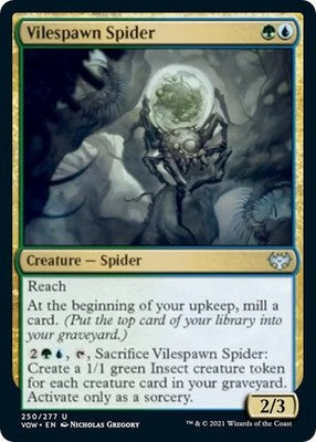 Vilespawn Spider VOW 250 NM Magic: The Gathering