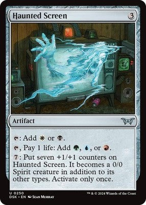 Haunted Screen DSK 250 Foil NM Magic: The Gathering