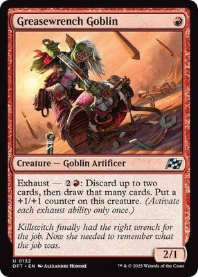 Greasewrench Goblin DFT 132 NM Magic: The Gathering