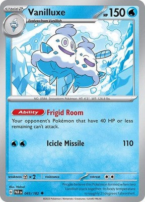 Vanilluxe 045/182 SV04: Paradox Rift Pokémon TCG