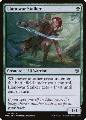 Llanowar Stalker DMU 171 NM Magic: The Gathering