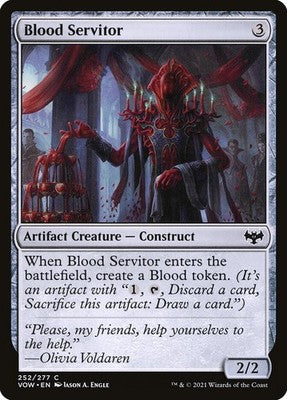 Blood Servitor VOW 252 NM Magic: The Gathering