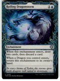 Roiling Dragonstorm (Showcase) Tarkir: Dragonstorm 296 U Foil Near Mint