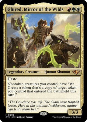 Ghired, Mirror of the Wilds OTJ 205 NM Magic: The Gathering