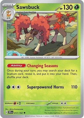 Sawsbuck 017/162 SV05: Temporal Forces Pokémon TCG