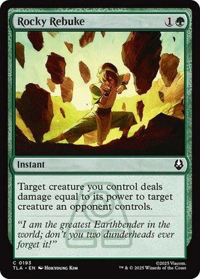 Rocky Rebuke TLA 193 NM Magic: The Gathering