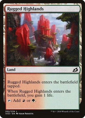 Rugged Highlands IKO 252 NM Magic: The Gathering