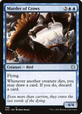 Murder of Crows AFC 88 NM Magic: The Gathering