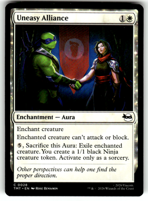 Uneasy Alliance Teenage Mutant Ninja Turtles 28 C Magic: The Gathering Near Mint