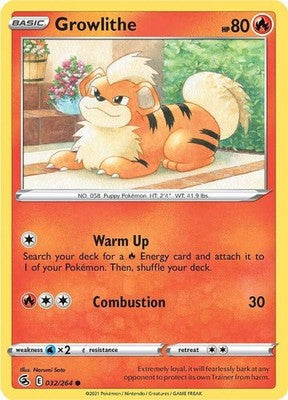 Growlithe 032/264 SWSH08: Fusion Strike Pokémon TCG
