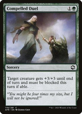 Compelled Duel AFR 178 NM Magic: The Gathering