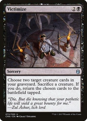 Victimize CMA 72 NM Magic: The Gathering