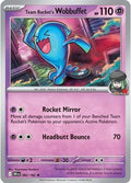 Team Rocket's Wobbuffet 082/182 SV10: Destined Rivals Holofoil Pokémon TCG