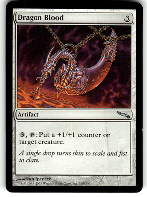 Dragon Blood Mirrodin 163 U Magic: The Gathering Lightly Played