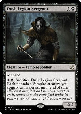 Dusk Legion Sergeant LCC 80 NM Magic: The Gathering