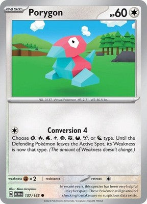 Porygon 137/165 SV: Scarlet & Violet 151 Pokémon TCG
