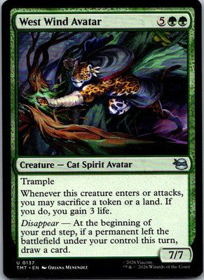West Wind Avatar 0137 Teenage Mutant Ninja Turtles Magic: The Gathering NM