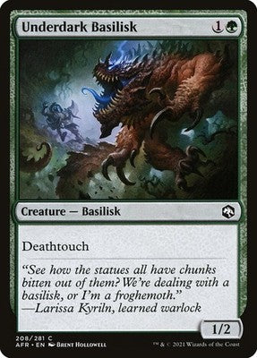 Underdark Basilisk AFR 208 NM Magic: The Gathering