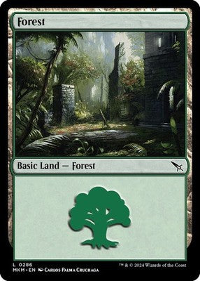 Forest MKM 286 NM Magic: The Gathering