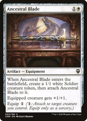 Ancestral Blade CMR 5 NM Magic: The Gathering
