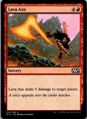Lava Axe 154 Common Magic 2015 (M15) Magic: The Gathering Lightly Played