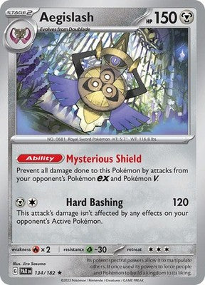 Aegislash 134/182 SV04: Paradox Rift Reverse Holofoil Pokémon TCG