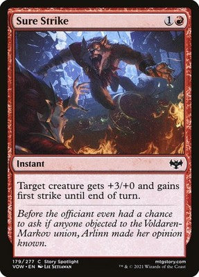 Sure Strike VOW 179 NM Magic: The Gathering