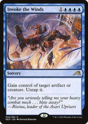Invoke the Winds NEO 58 NM Magic: The Gathering