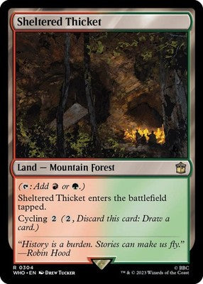 Sheltered Thicket WHO 304 NM Magic: The Gathering