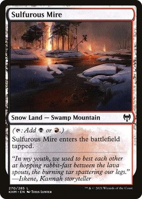 Sulfurous Mire KHM 270 NM Magic: The Gathering
