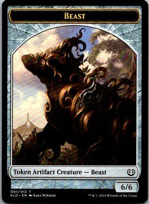Beast Token (001) 1 Token Kaladesh Magic: The Gathering Near Mint