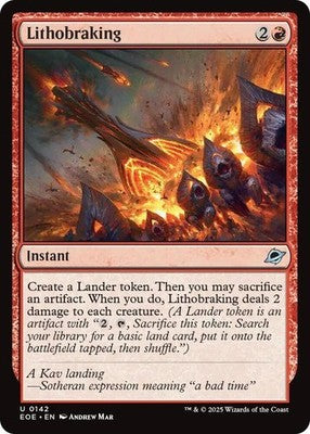 Lithobraking EOE 142 NM Magic: The Gathering
