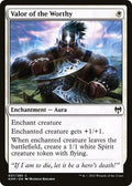 Valor of the Worthy KHM 37 NM Magic: The Gathering