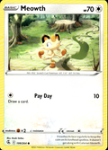 Meowth Fusion Strike 199/264 Common Pokémon — English Lightly Played