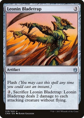 Leonin Bladetrap CMA 219 NM Magic: The Gathering