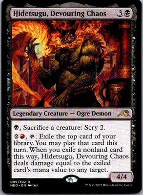 Hidetsugu, Devouring Chaos 99 Kamigawa: Neon Dynasty Magic: The Gathering NM